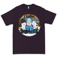 Plum Chillin With My Snowmies Premium Tee - FaDigitalArtStudio