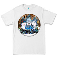 White Chillin With My Snowmies Premium Tee - FaDigitalArtStudio