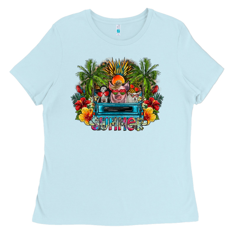 Summer Ladies Tee by CowhideDigitalArt | Teevron