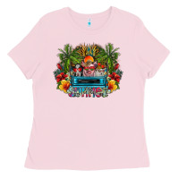Bubblegum Pink Summer Ladies Tee - CowhideDigitalArt