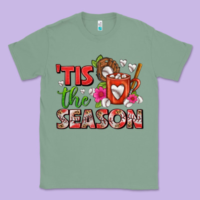 Tis The Season Baseball Coffee Mug Classic Tee Designed By Fadigitalartstudio