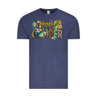 Vintage Denim happy camper Vintage Tee - CowhideDigitalArt