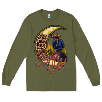 Army Green stay wild moon cowgirl Long Sleeve Tee - RacoonDesign