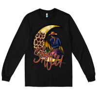 Black stay wild moon cowgirl Long Sleeve Tee - RacoonDesign