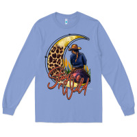 Colony Blue stay wild moon cowgirl Long Sleeve Tee - RacoonDesign