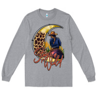 Heather Grey stay wild moon cowgirl Long Sleeve Tee - RacoonDesign
