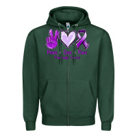 Sports Green Pace Love Cure Pancreatic Cancer Zipper Hoodie - Jasminsmagicworld