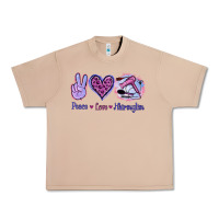 Burro Peace Love Hairstylist Urban Heavy Tee - Jasminsmagicworld