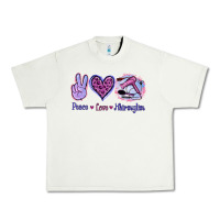 Pistachio Peace Love Hairstylist Urban Heavy Tee - Jasminsmagicworld