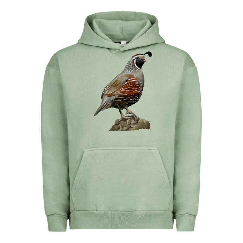 California Quail Bird Urban Hoodie by RanaPortraitStore | Teevron