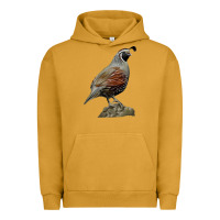 Pigment Peanut Butter California Quail Bird Urban Hoodie - RanaPortraitStore