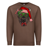 Chestnut christmas bison Premium Sweatshirt - RanaPortraitStore