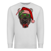 Dove Grey christmas bison Premium Sweatshirt - RanaPortraitStore