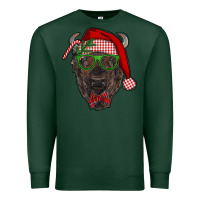 Sports Green christmas bison Premium Sweatshirt - RanaPortraitStore
