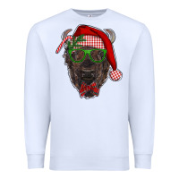 White christmas bison Premium Sweatshirt - RanaPortraitStore
