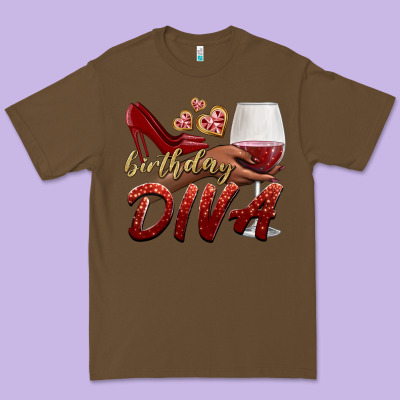 Birthday Diva Premium Tee Designed By Bundleandbundleshop