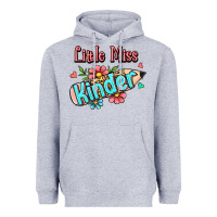 Heather Grey little miss kindergarten Heavyweight Hoodie - RanaPortraitStore