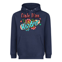 Navy little miss kindergarten Heavyweight Hoodie - RanaPortraitStore