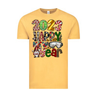 Vintage Mustard 2023 Happy New Year Vintage Tee - CowhideDigitalArt