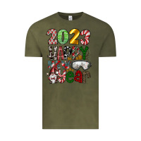 Vintage Olive 2023 Happy New Year Vintage Tee - CowhideDigitalArt