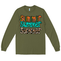 Army Green summer western Long Sleeve Tee - RacoonDesign