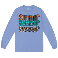 Colony Blue summer western Long Sleeve Tee - RacoonDesign