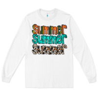White summer western Long Sleeve Tee - RacoonDesign