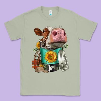Simmental Cow Coffee Cup Classic Tee Designed By Fadigitalartstudio