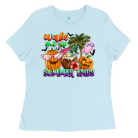 Baby Blue With God All Things Are Possible Summer Ladies Tee - CowhideDigitalArt