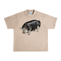 French Oak poland china pig Urban Heavy Tee - LillyAllenDesigns