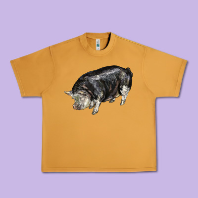 Poland China Pig Urban Heavy Tee Designed By Lillyallendesigns