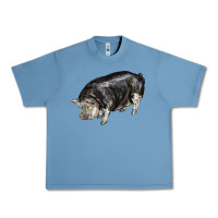 Pebble Blue poland china pig Urban Heavy Tee - LillyAllenDesigns