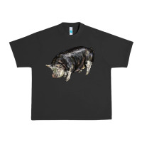 Pigment Black poland china pig Urban Heavy Tee - LillyAllenDesigns