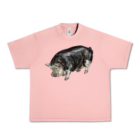 Salmon poland china pig Urban Heavy Tee - LillyAllenDesigns