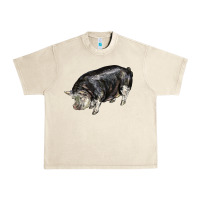 Sandshell poland china pig Urban Heavy Tee - LillyAllenDesigns