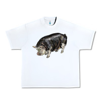 White poland china pig Urban Heavy Tee - LillyAllenDesigns