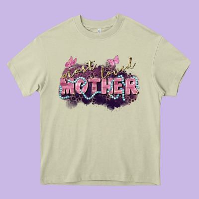 Most Loved Mother Mother's Day Heavy Core Tee Designed By Fadigitalartstudio