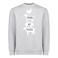 Heather Grey Friend Not Food Heavyweight Sweatshirt - Bettercallsaul