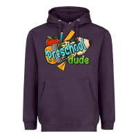 Plum preschool dude Heavyweight Hoodie - RanaPortraitStore