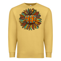 Pumpkin Sunflower Premium Sweatshirt | Teevron