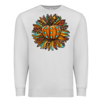 Dove Grey pumpkin sunflower Premium Sweatshirt - RanaPortraitStore