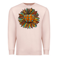 Pale Pink pumpkin sunflower Premium Sweatshirt - RanaPortraitStore