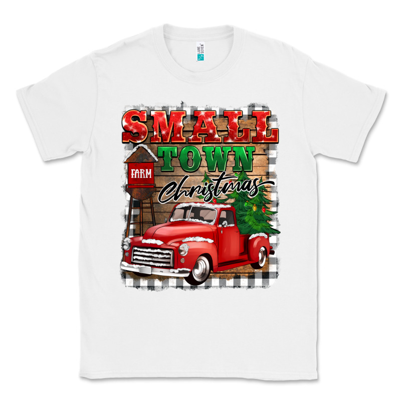 Small Town Christmas Classic Tee by BarkalooDesign | Teevron