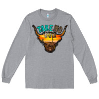 Heather Grey take no bull Long Sleeve Tee - RacoonDesign