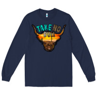 Navy take no bull Long Sleeve Tee - RacoonDesign