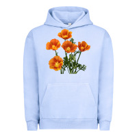 Pigment Grape Ice California Poppy Flower Urban Hoodie - RanaPortraitStore
