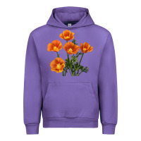 Tulip California Poppy Flower Urban Hoodie - RanaPortraitStore
