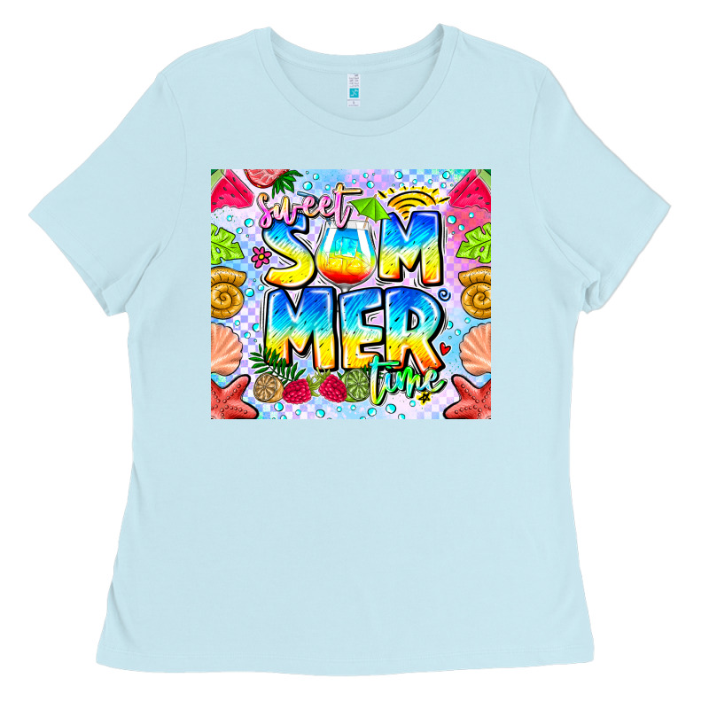 Summer Time Ladies Tee by CowhideDigitalArt | Teevron
