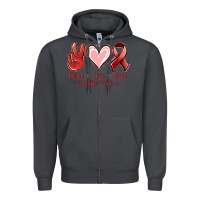 Smoke Peace Love Cure Multiple Myeloma Cancer Zipper Hoodie - Jasminsmagicworld