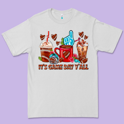 American Football Coffee Cups Premium Tee Designed By Fadigitalartstudio